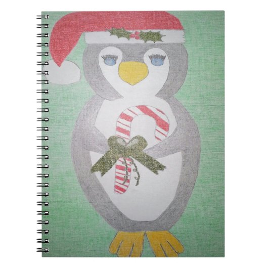 Carnet Cute Christmas Penguin (Devant)