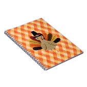 Carnet Cute, classique/vintage Thanksgiving Turquie (Côté Droit)