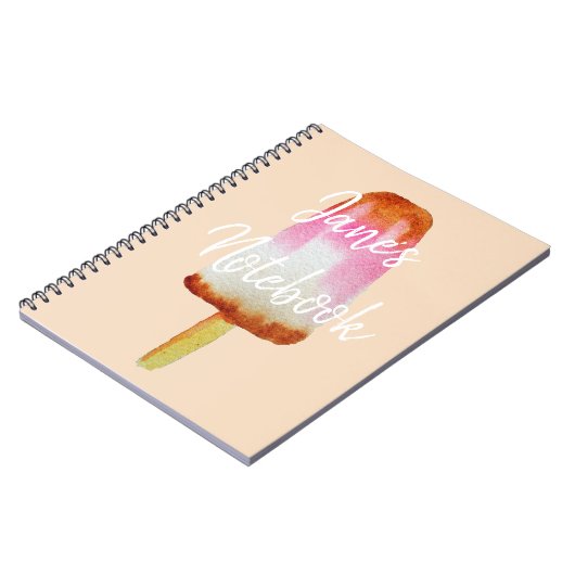 Carnet Cute cola glace bloc pop art popsicle (Côté gauche)