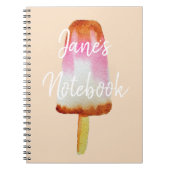 Carnet Cute cola glace bloc pop art popsicle (Devant)