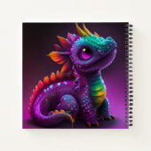 Carnet Cute Coloré Dragon Lizard Artwork | (Dos)