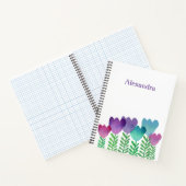 Carnet Cute coloré Floral Custom (Intérieur)