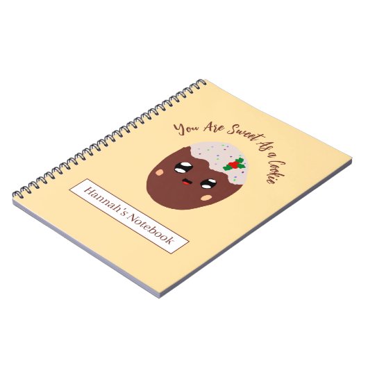 Carnet Cute Cookie Personalized (Côté gauche)