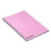 Carnet Cute Coquette Bows and Cherries Pattern Notebook (Côté Droit)