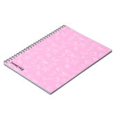 Carnet Cute Coquette Bows and Cherries Pattern Notebook (Côté gauche)