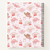 Carnet Cute Coquette Cowgirl Casquette Cherry Bow Monogra (Dos)