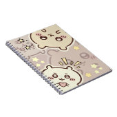 Carnet Cute Cream Bear Pattern Spiral Notebook - Minimali (Côté Droit)
