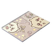 Carnet Cute Cream Bear Pattern Spiral Notebook - Minimali (Côté gauche)