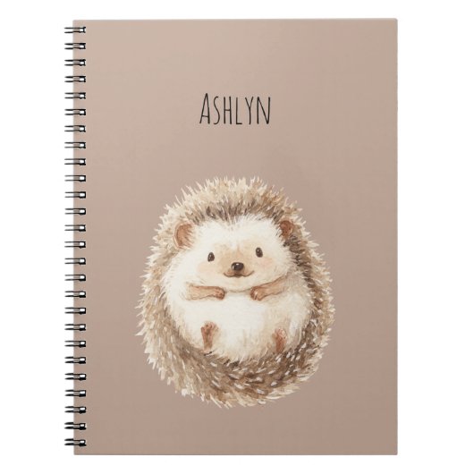 Carnet Cute Cream Hedgehog (Devant)