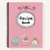 Carnet Cute cupcake recette (Devant)