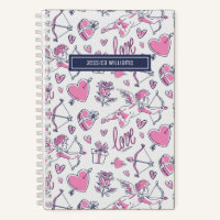 Cute Cupid Bow Flèche Coeur Doodle Amour Vintage