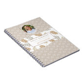 Carnet Cute Custom Kid Name & Photo Modèles Abstraits (Côté Droit)