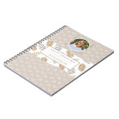 Carnet Cute Custom Kid Name & Photo Modèles Abstraits (Côté gauche)