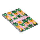 Carnet Cute Customizable Pot Plant Print (Côté Droit)