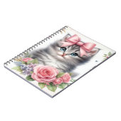CARNET CUTE CUTE CUISINE FLUFY AVEC BOWS & FLEURS (Côté gauche)