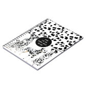 Carnet Cute Dalmatiens Noir & Blanc Zones Joyeuses (Côté gauche)