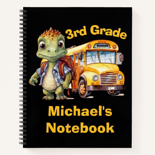 Carnet Cute Dinosaur Boy's (Devant)