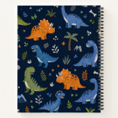 Carnet Cute Dinosaur Pattern Colorful  (Dos)