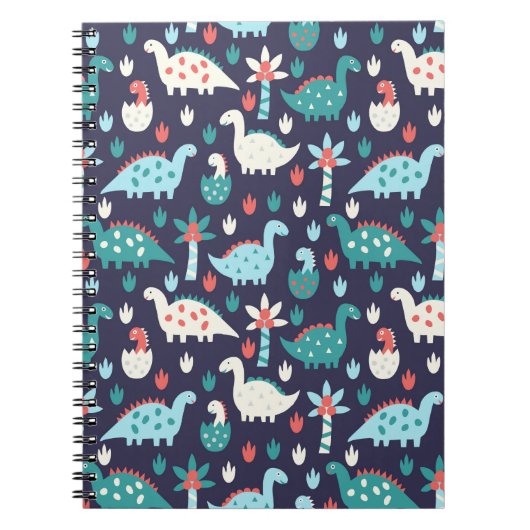 Carnet Cute dinosaure sans couture motif (Devant)