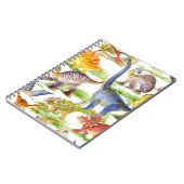 Carnet Cute Dinosaures Aquarelle Art sans fil (Côté gauche)