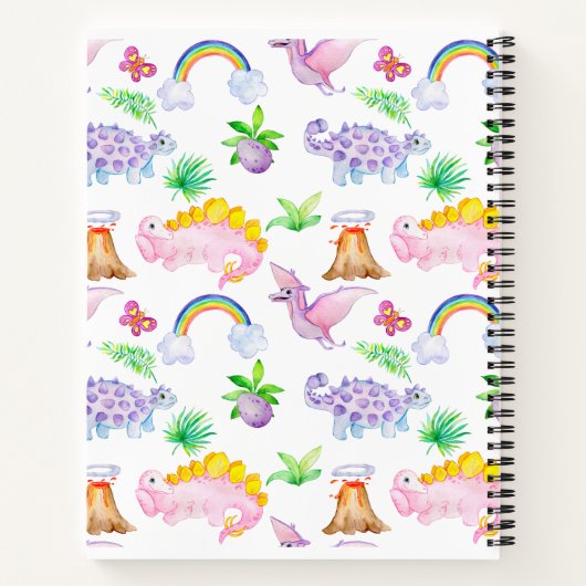 Carnet cute dinosaurs  (Dos)