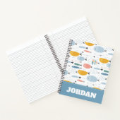 Carnet Cute Doodle École de Motif de poisson (Intérieur)