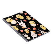 Carnet Cute Easter Chicks & Bunnies Seamless Pattern  (Côté Droit)