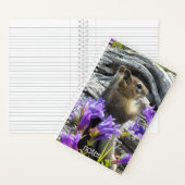 Carnet Cute écureuil terrestre et nature Fleur sauvage Ph (À l'intérieur)