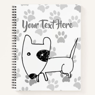 Carnet Cute English Bull Terrier