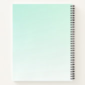 Carnet Cute et amusante méduse bleu-vert (Dos)