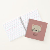 Carnet Cute face de chat Whimsical (Intérieur)