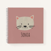 Carnet Cute face de chat Whimsical (Devant)