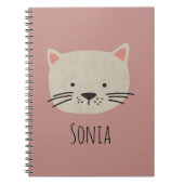 Carnet Cute face de chat Whimsical (Devant)