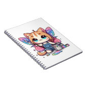 Carnet Cute fairy cat artiste (Côté Droit)