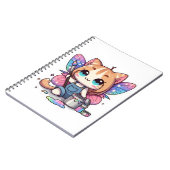 Carnet Cute fairy cat artiste (Côté gauche)