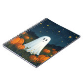 Carnet Cute Fantôme blanc avec Citrouilles (Côté gauche)