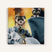 Carnet Cute Ferret Keys Cherub (Devant)