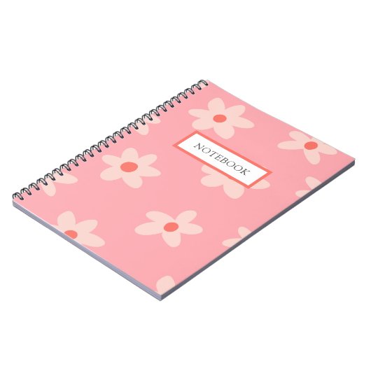 Carnet Cute Fleur Retro (Côté gauche)