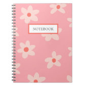 Carnet Cute Fleur Retro (Devant)