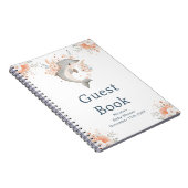 Carnet Cute Floral Dolphin Baby Shower Guest Book (Côté Droit)