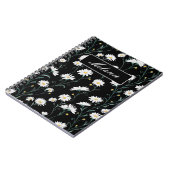 Carnet Cute Floral Spring Daisy Personalized (Côté gauche)