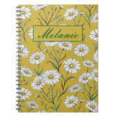 Carnet Cute Floral Spring Daisy Personalized Notebook (Devant)