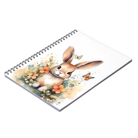 Carnet Cute Forest bébé lapin Pintes Nursery Art (Côté gauche)