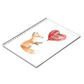Carnet Cute Fox Heart Balloon (Côté gauche)