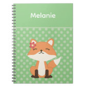 Carnet Cute Fox Sniffer l'air personnalisé (Devant)