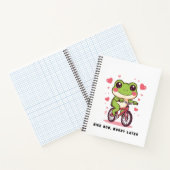 Carnet Cute Frog Riding Bicycle | Funny Frog Lover Gift (Intérieur)