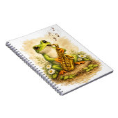 Carnet Cute Frog Saxophone Spiral Notebook (Côté Droit)