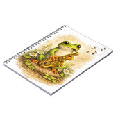 Carnet Cute Frog Saxophone Spiral Notebook (Côté gauche)