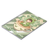 Carnet Cute Froggy Coffee Tale Design (Côté gauche)