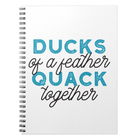Carnet Cute Funny Canards Puns Conception de devis (Devant)
